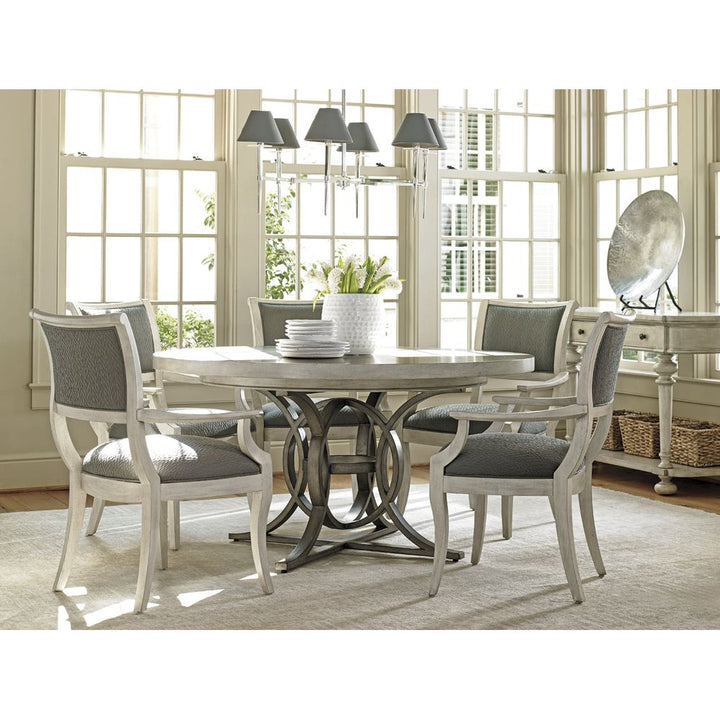 Calerton Round Dining Table - Oyster