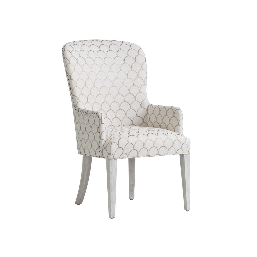 Dining Chairs Baxter Upholstered Arm Chair - Oyster
