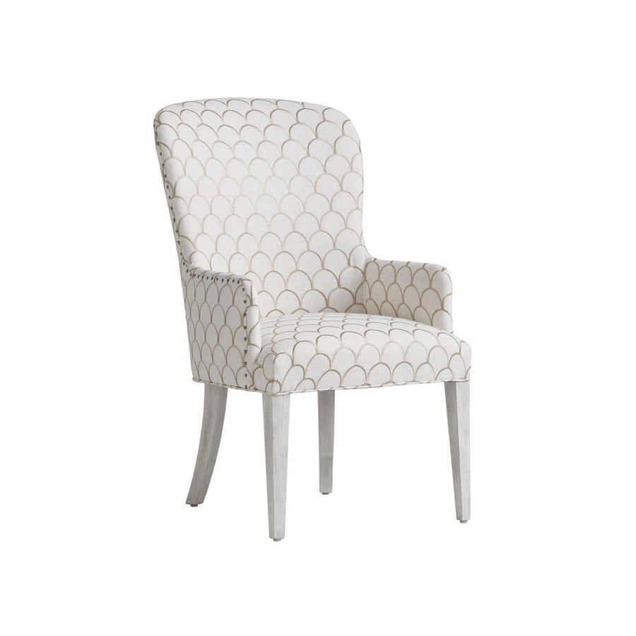 Dining Chairs Baxter Upholstered Arm Chair - Oyster