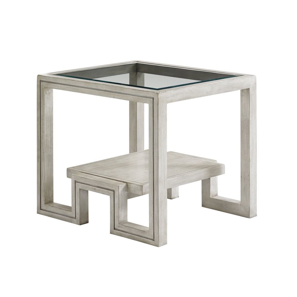 Harper End Table - Oyster