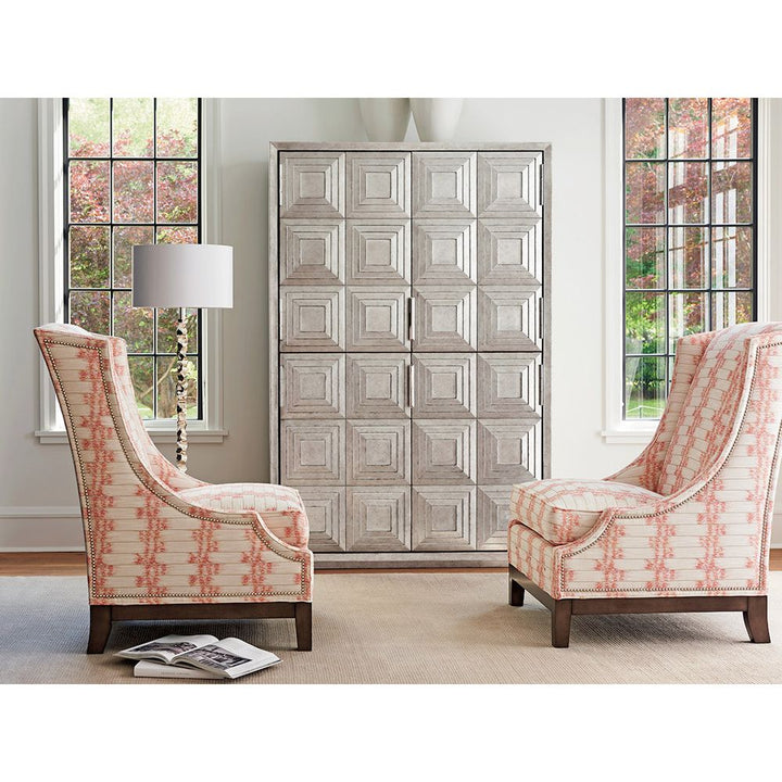 Cabinets & Curios Sanremo Cabinet - Silver Leaf