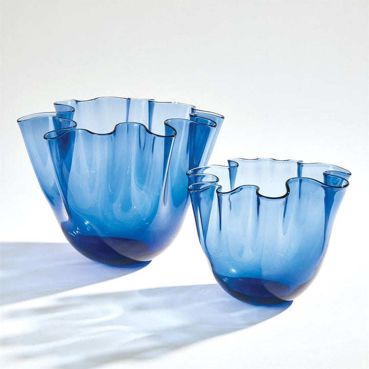 Vases Handkerchief Vase-Blue-Lg