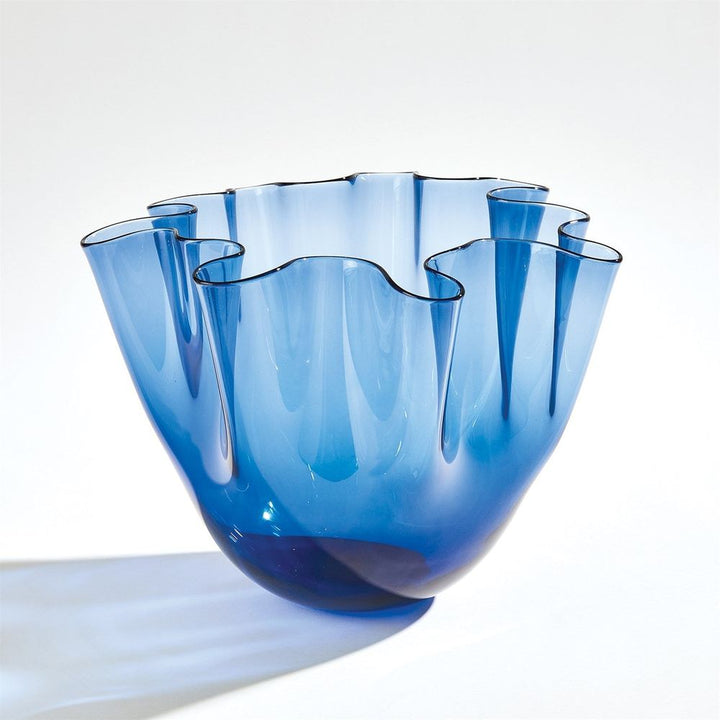 Vases Handkerchief Vase-Blue-Lg