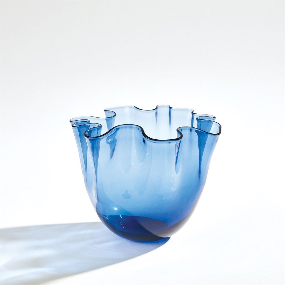 Vases Handkerchief Vase-Blue-Lg
