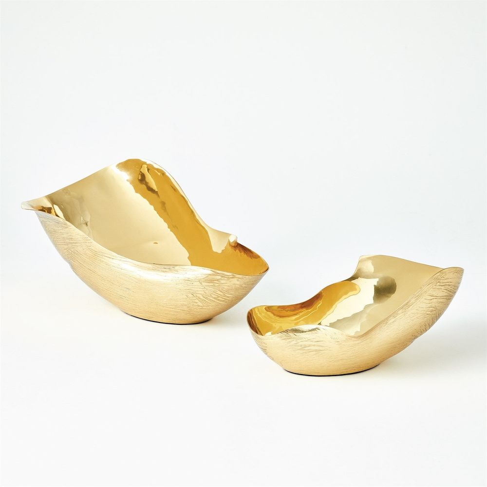 Free Form Bowl-Brass-Lg