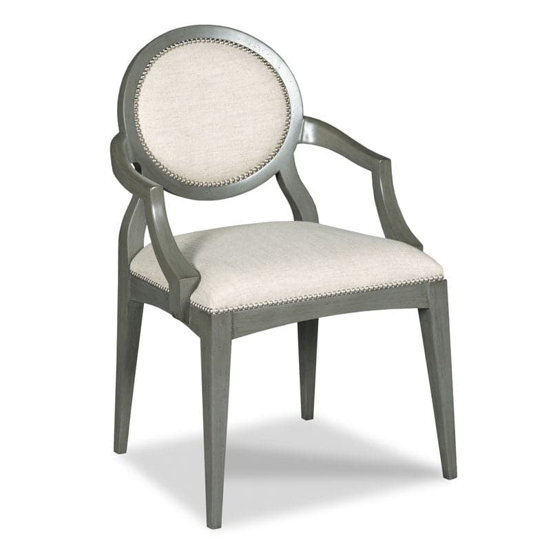 Ventura Oval Arm Chair-Woodbridge Furniture-WOODB-7193-64-Dining ChairsSahara-4-France and Son