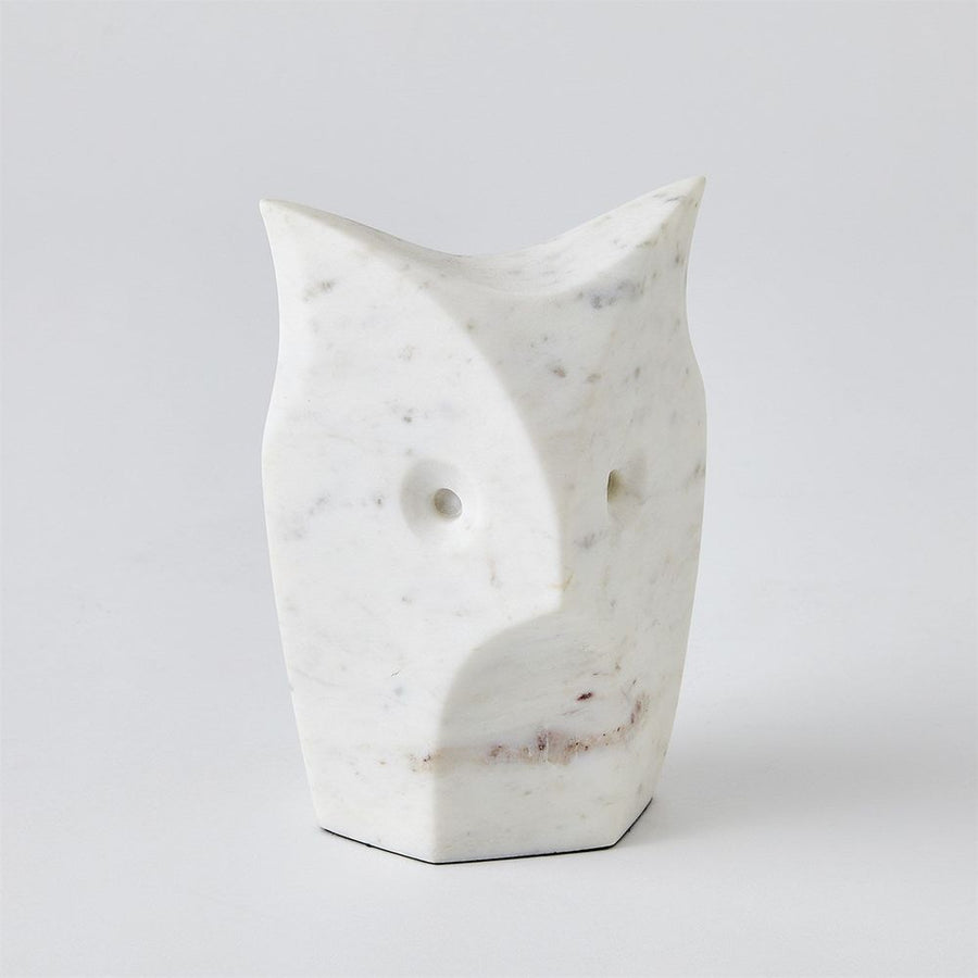 Decorative Objects Standing Owl-White