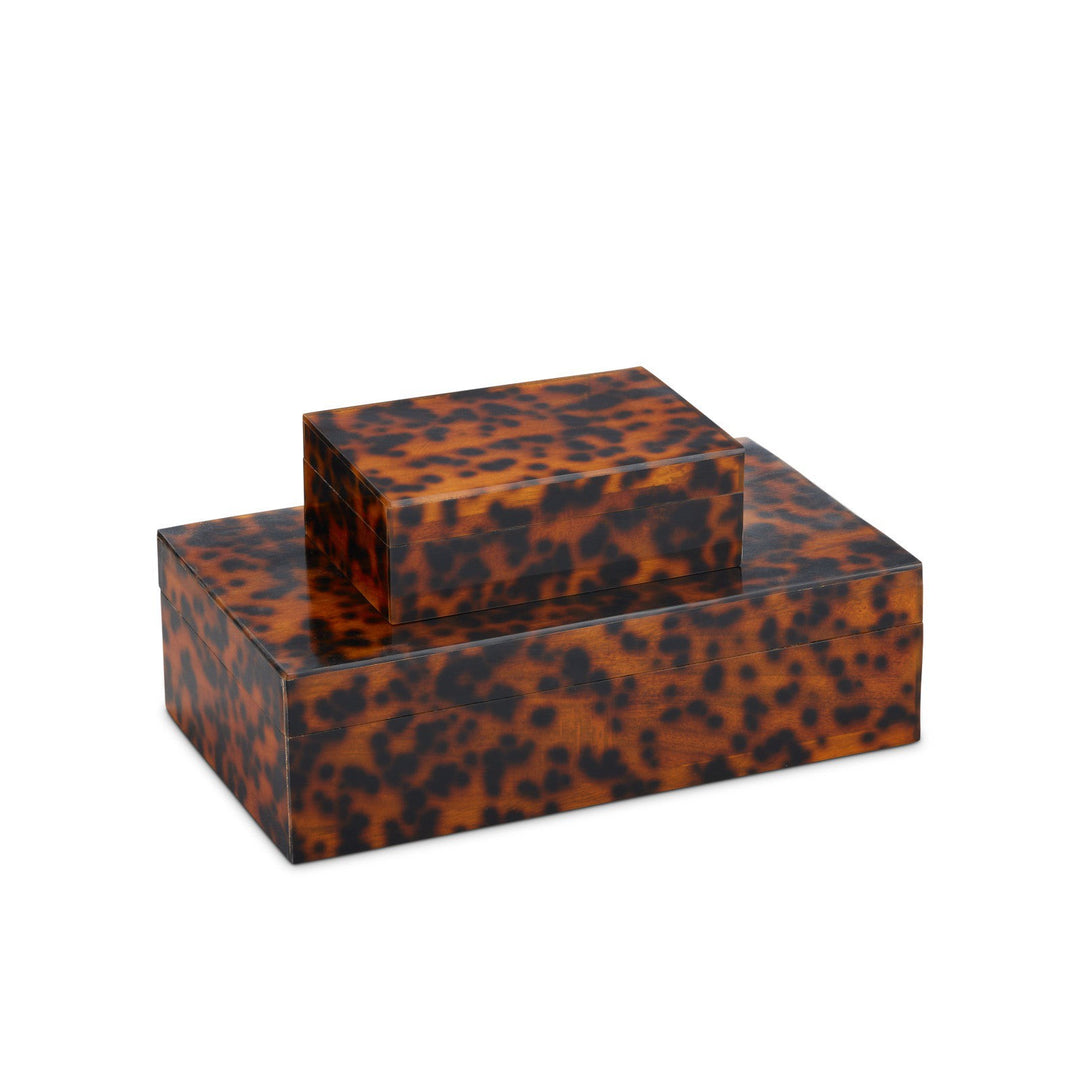 Faux Tortoise Box Set of 2