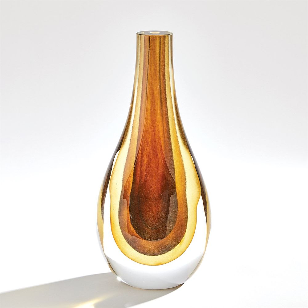 Vases Gradient Vase-Amber-Lg