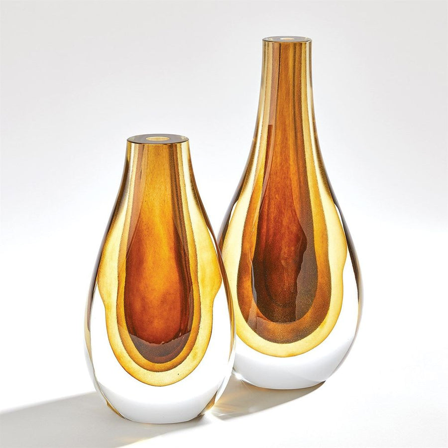 Vases Gradient Vase-Amber-Lg