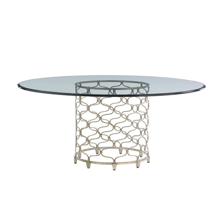 Dining Tables Bollinger Round Dining Table With 72 Inch Glass Top - Carrillo