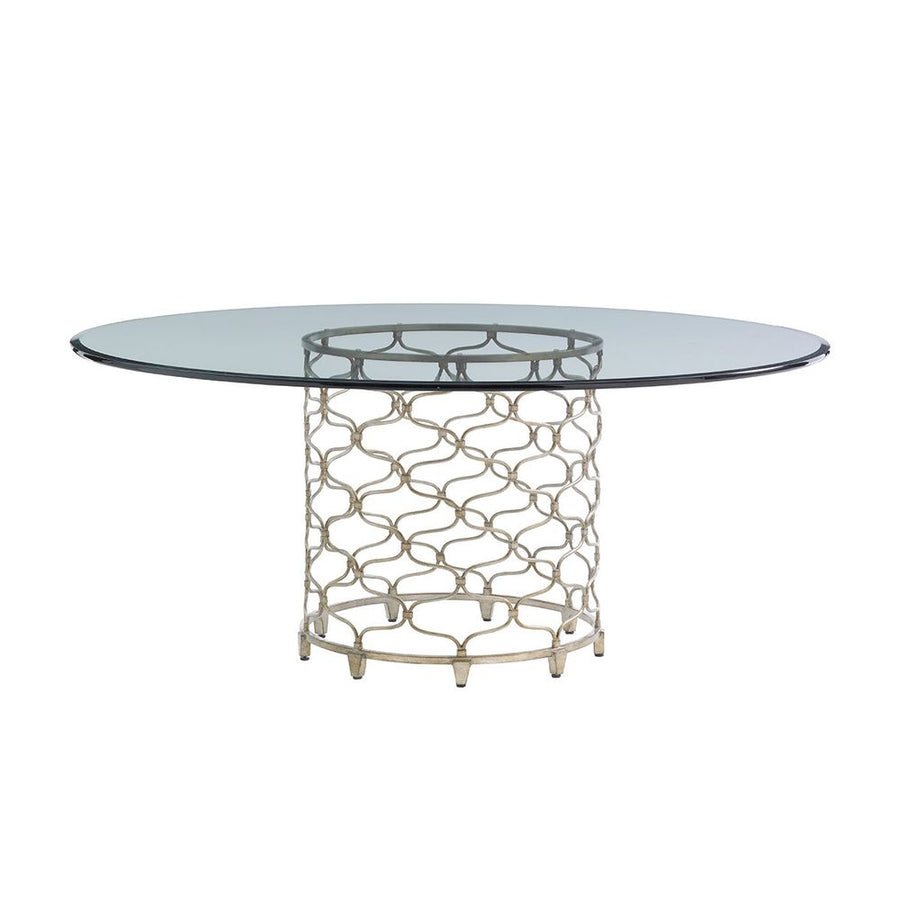 Dining Tables Bollinger Round Dining Table With 72 Inch Glass Top - Carrillo