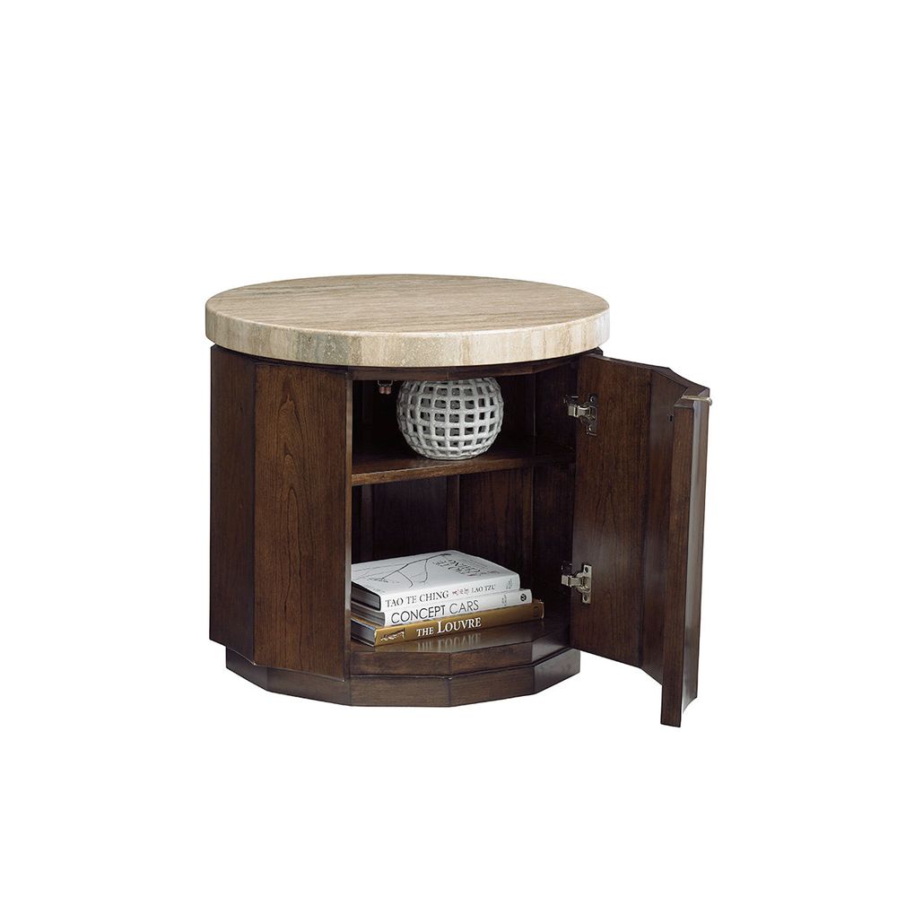 Side Tables Glendora Drum Table - Carrillo