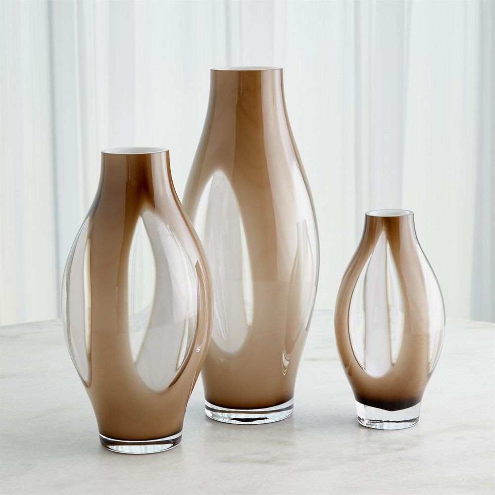 Fly Through Vase-Topaz-Lg