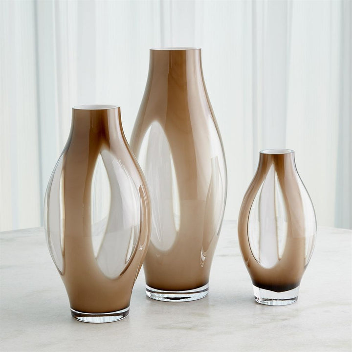 Fly Through Vase-Topaz-Lg