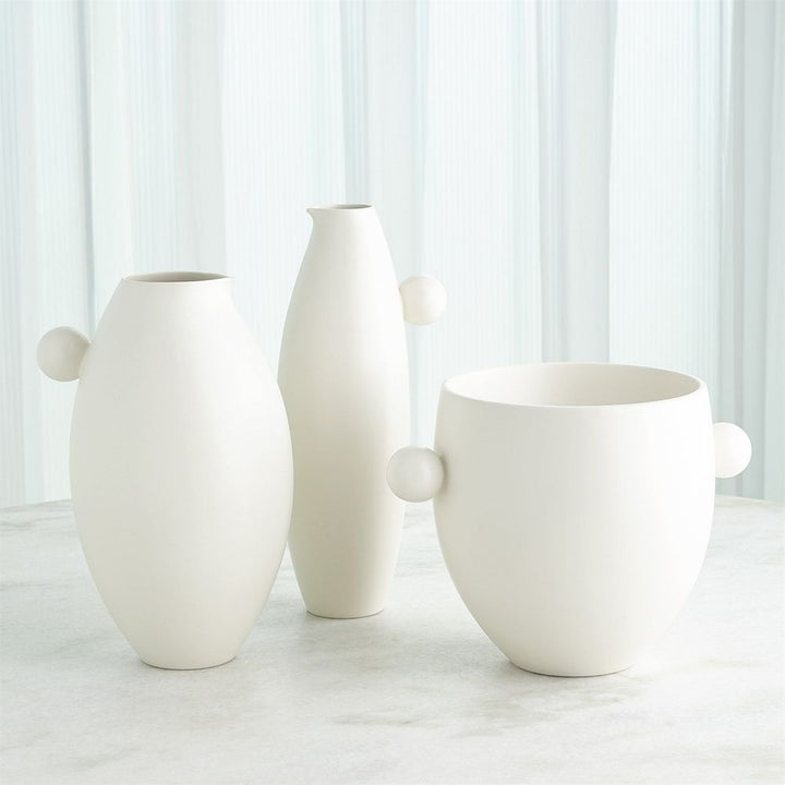 Ball Handled Ice Bucket-White