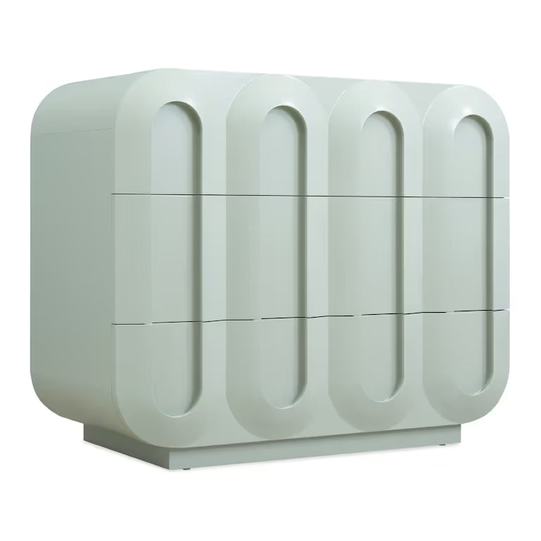 Commerce and Market Groove Three-Drawer Chest