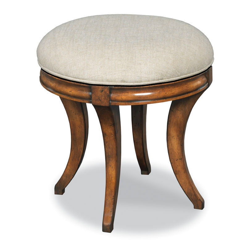 Swivel Vanity Seat-Woodbridge Furniture-WOODB-7236-10-Stools & OttomansBordeaux-1-France and Son