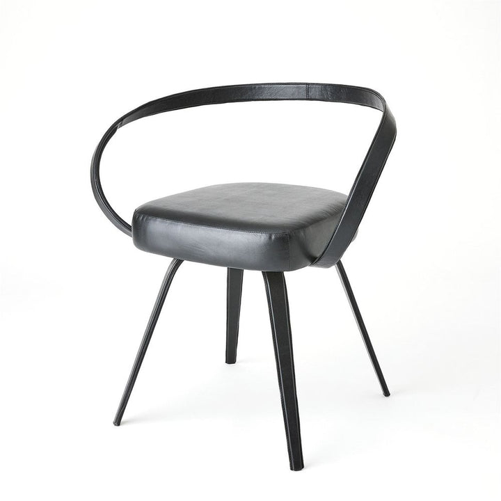 All Leather Chair-Black