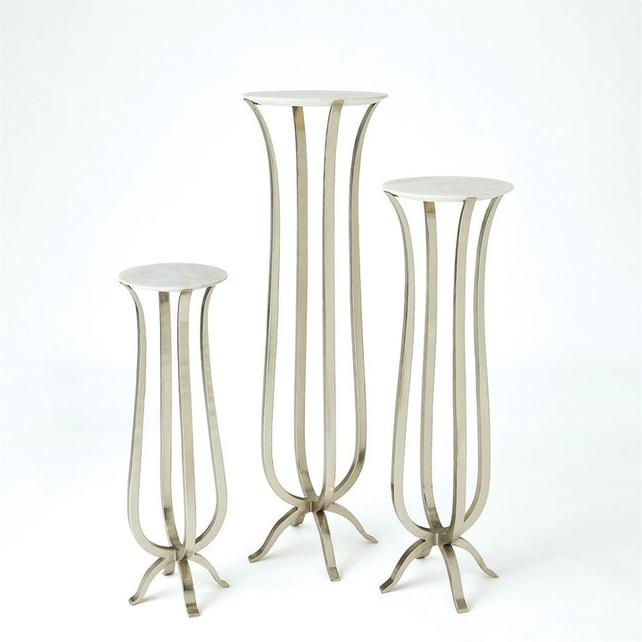 Pedestals Chorda Pedestal-Nickel-Lg