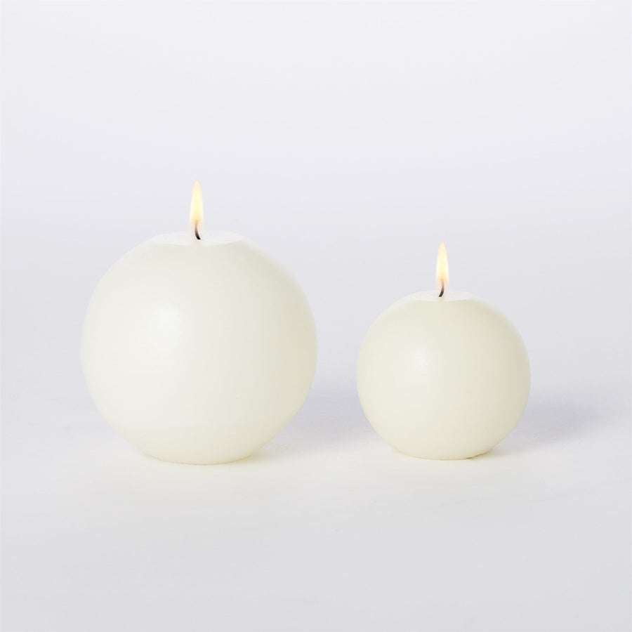 Ball Candle - Unscented-Global Views-GVSA-5142-Decorative Objects3"-1-France and Son