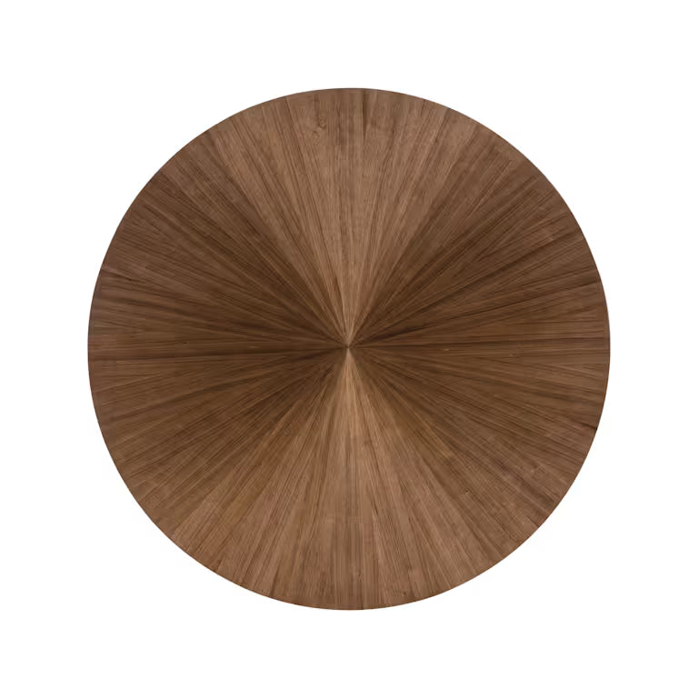 Eleana Round Dining Table - Medium Wood