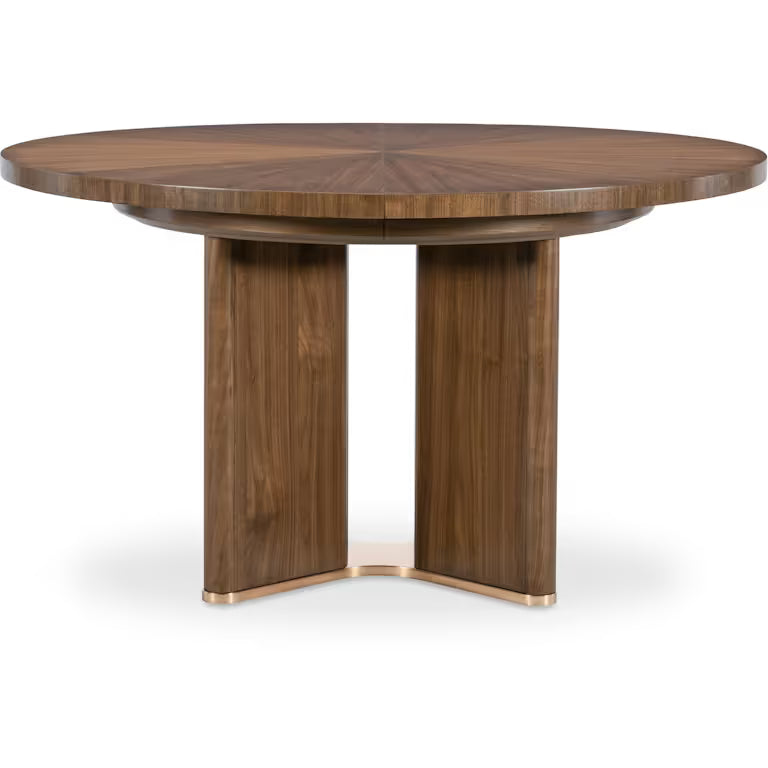 Eleana Round Dining Table with One 20-inch Leaf
