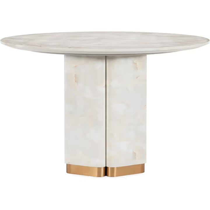 Eleana Round Dining Table - Whites/Creams/Beiges