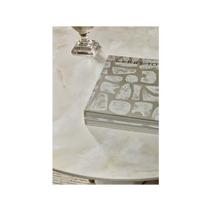 Eleana Round Dining Table - Whites/Creams/Beiges