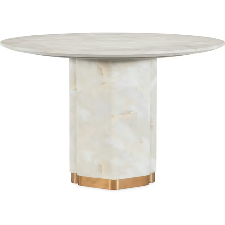 Eleana Round Dining Table - Whites/Creams/Beiges