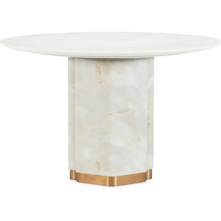 Eleana Round Dining Table - Whites/Creams/Beiges