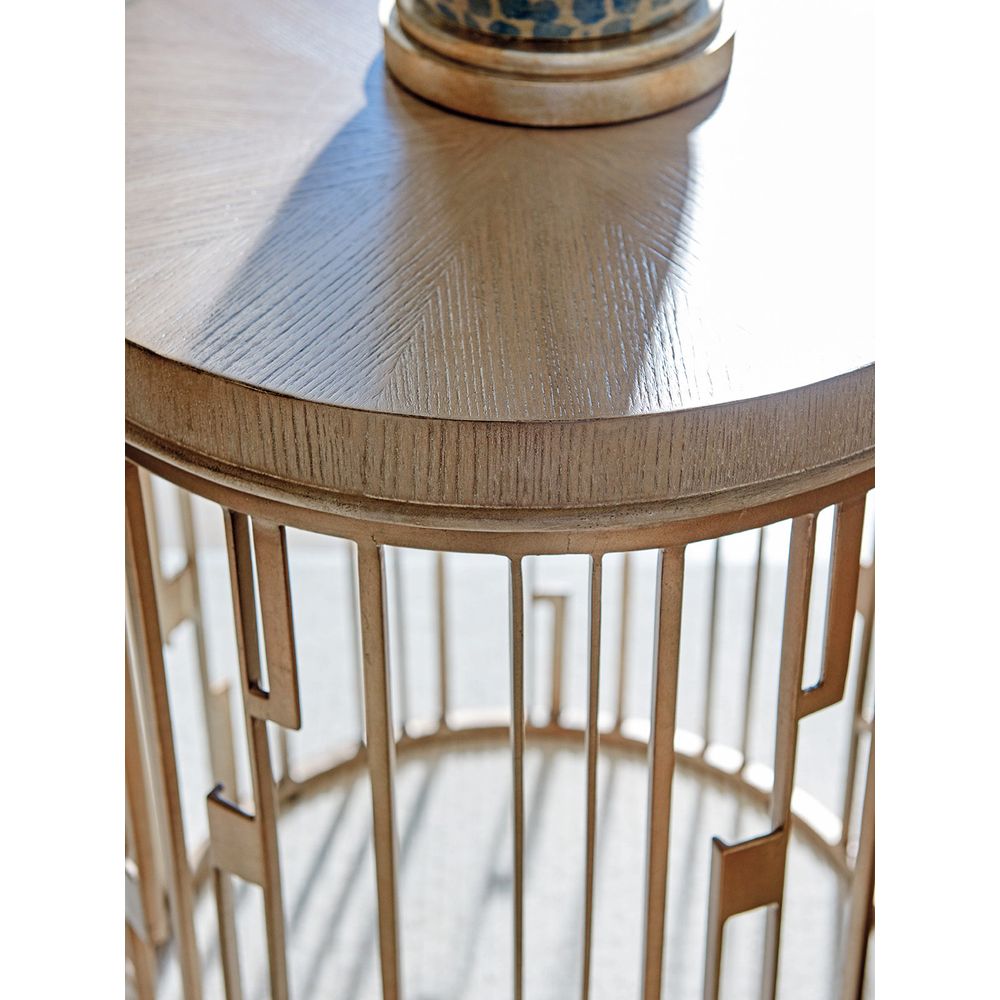 Side Tables Studio Round Accent Table - Shadow Mist