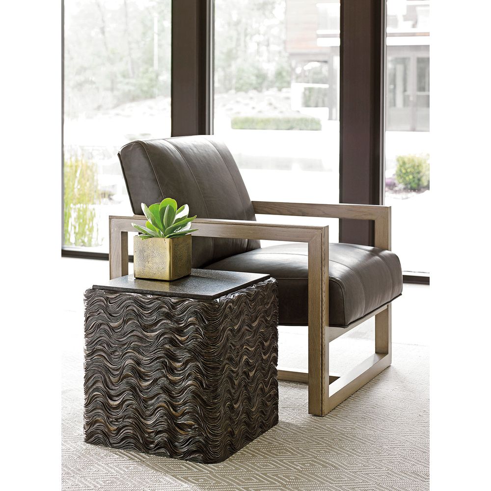 Side Tables Talk Of The Town Cube End Table - Shadow Mist