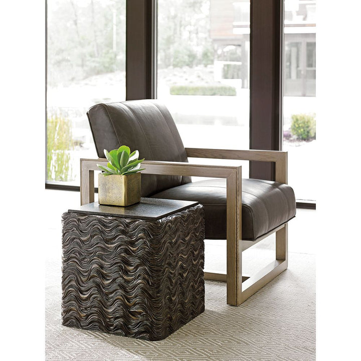 Side Tables Talk Of The Town Cube End Table - Shadow Mist