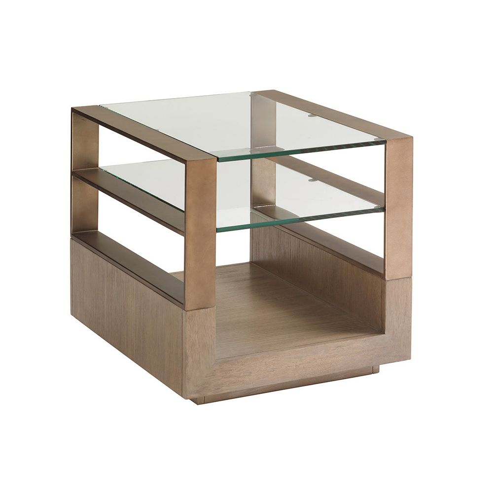 Side Tables Center Stage Rectangular Lamp Table - Shadow Mist