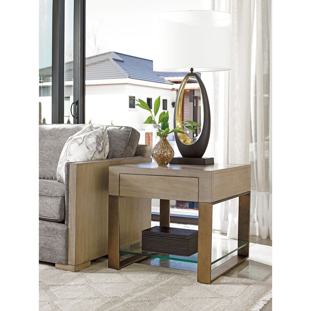 Side Tables Empire Square End Table - Shadow Mist