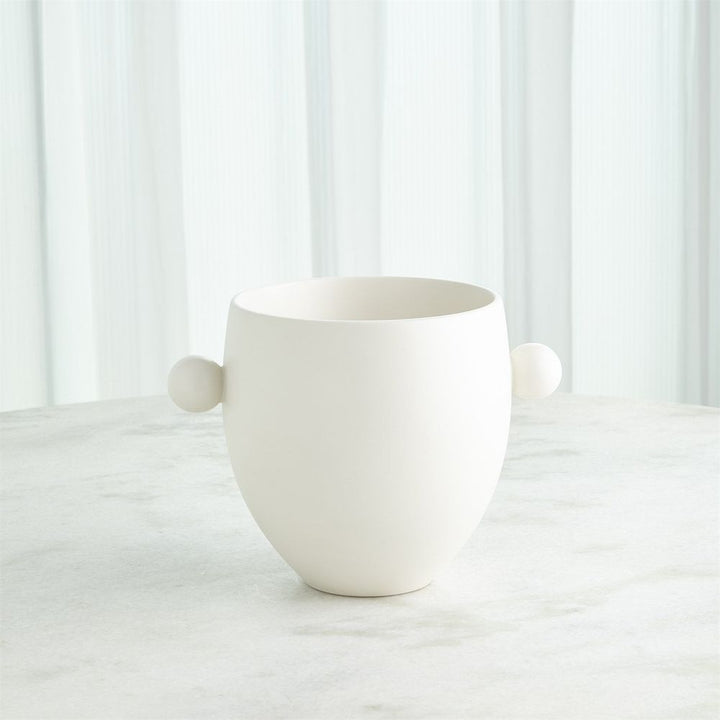 Ball Handled Ice Bucket-White