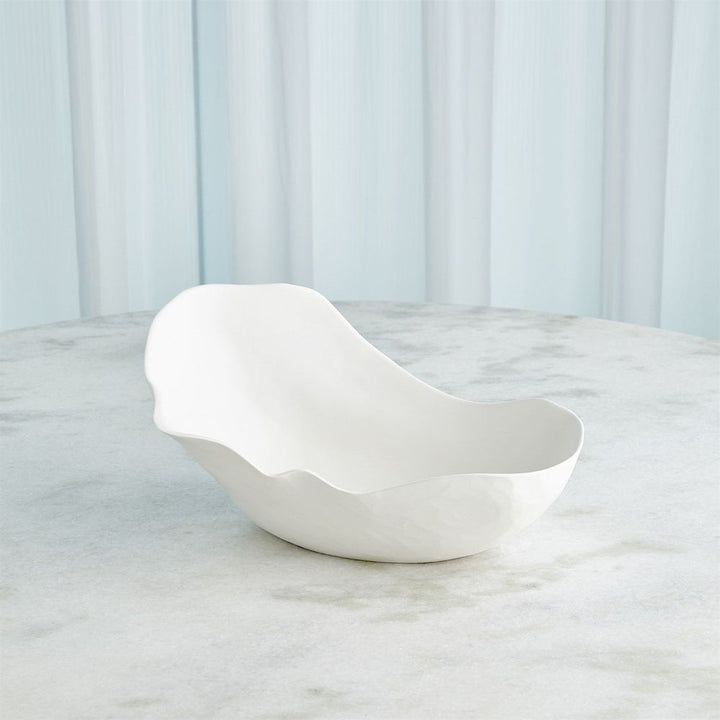 Horn Bowl-Matte White-Sm