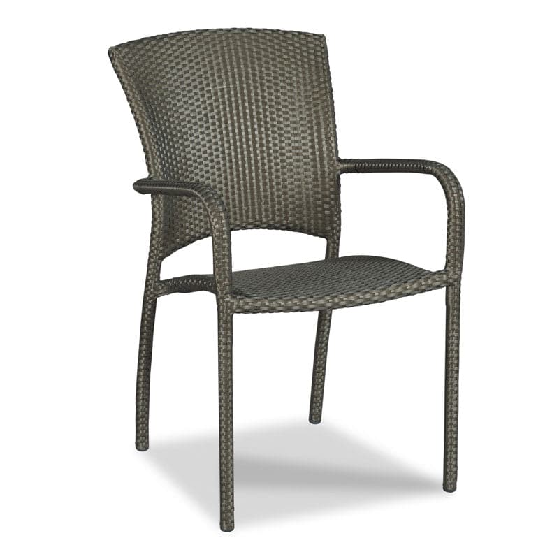 Café Outdoor Stacking Chair-Woodbridge Furniture-WOODB-O-7276-70-Dining ChairsEspresso-1-France and Son