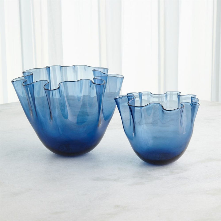 Vases Handkerchief Vase-Blue-Lg