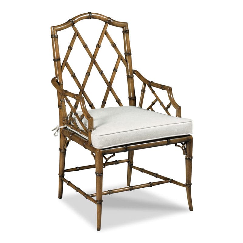 Faux Bamboo Chair-Woodbridge Furniture-WOODB-7284-20-Dining ChairsArm Chair-1-France and Son