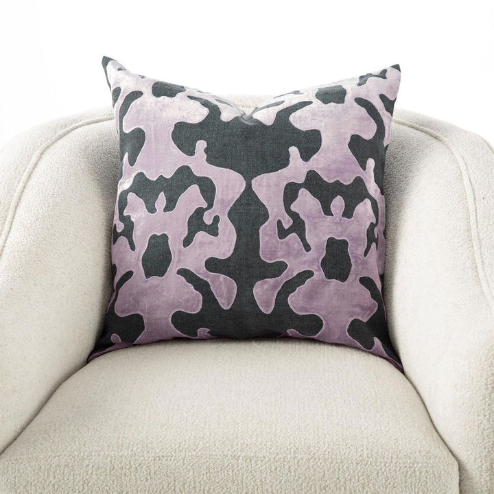 Pillows Ink Blot Pillow-Lavender-22 x 22