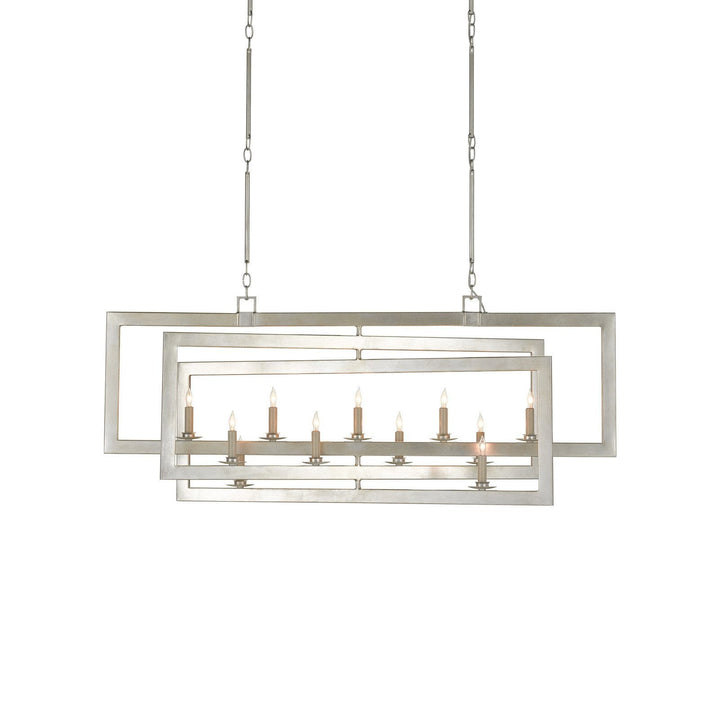 Middleton Silver Rectangular Chandelier