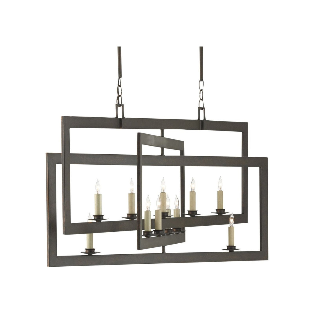 Middleton Bronze Rectangular Chandelier