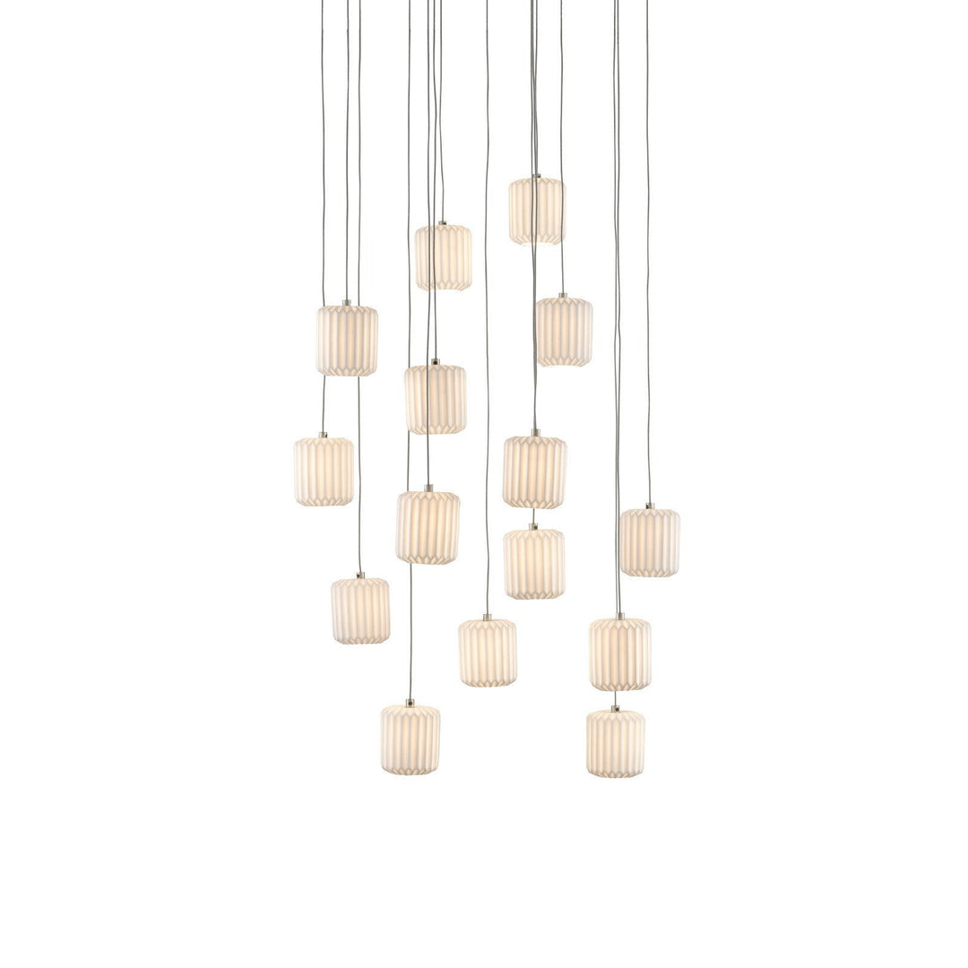 Dove 15-Light Round Multi-Drop Pendant