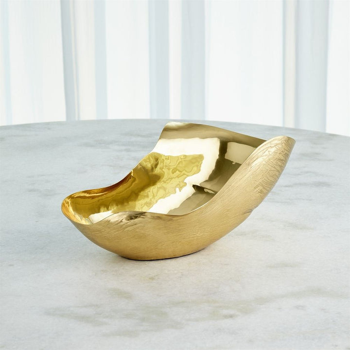 Free Form Bowl-Brass-Lg