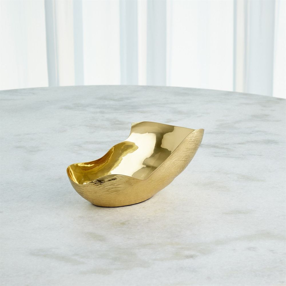 Free Form Bowl-Brass-Lg