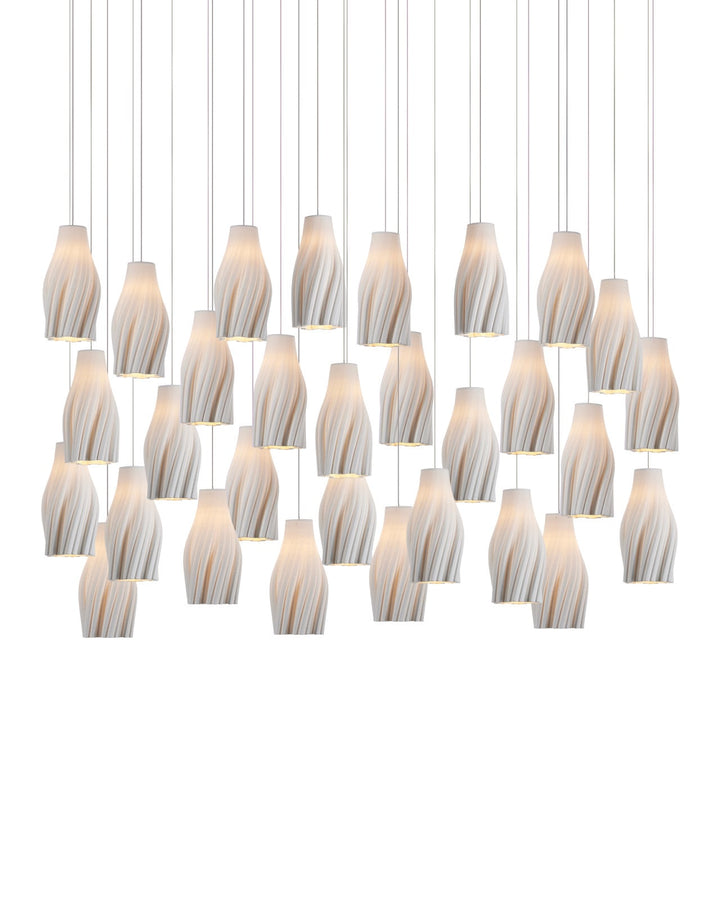 Pendants:Multi Posh 30-Light Linear Multi-Drop Pendant
