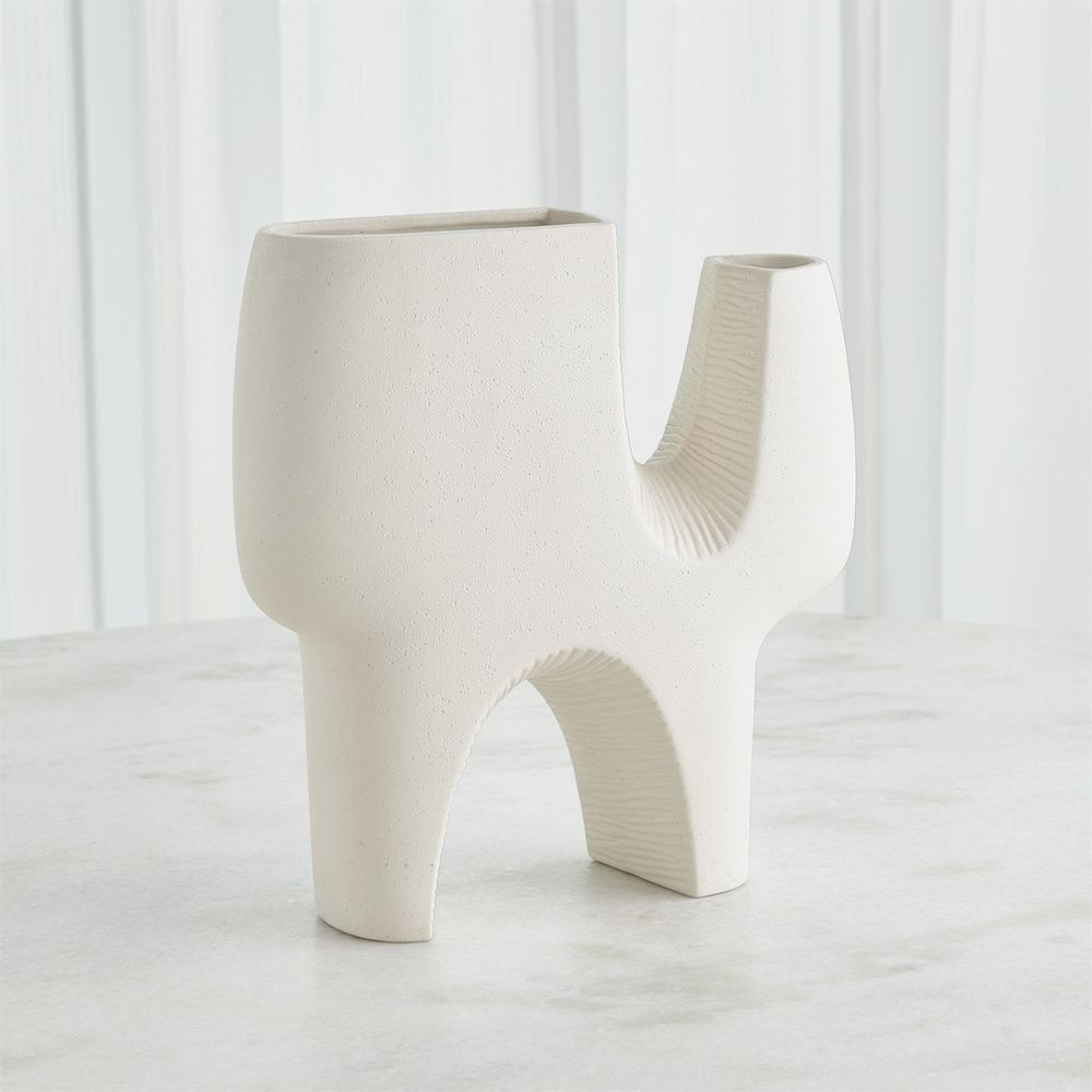 Cassel Vase-Matte White-Med