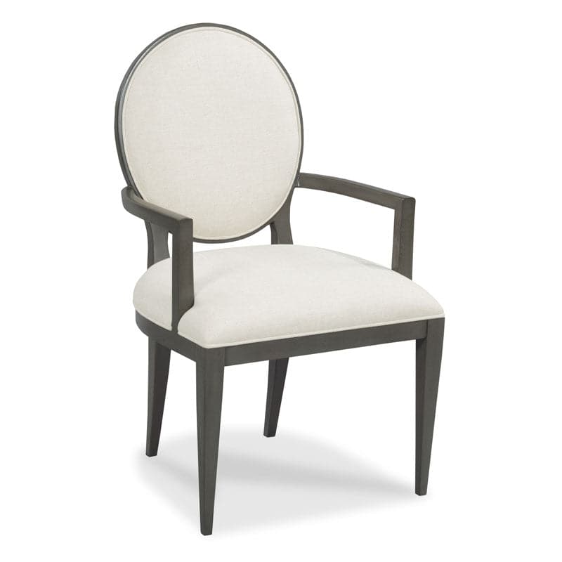 Ovale Arm Chair-Woodbridge Furniture-WOODB-7320-63-Dining ChairsBlack-3-France and Son